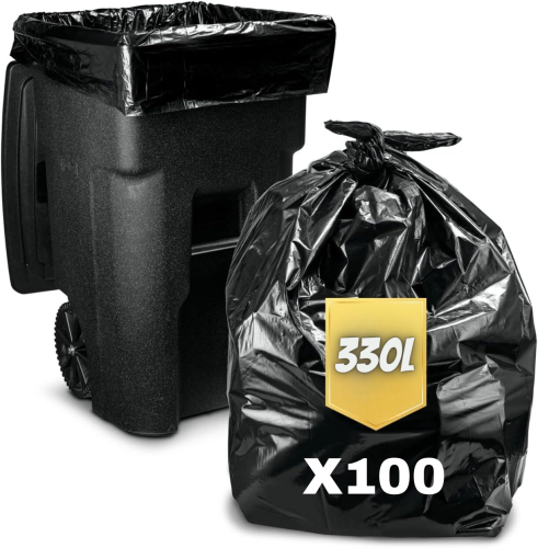 Sacs poubelle Grande résistance - 330 litres - 100 sacs poubelles