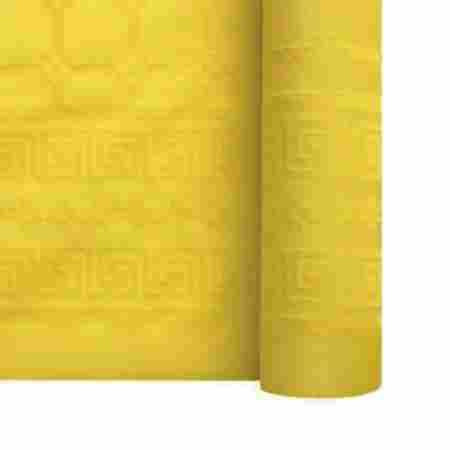 rouleau nappe papier damassé jaune - 25 mètres