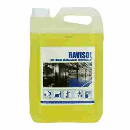 Dégraissant surpuissant sols industriels Ravisol bidon de 5 litres
