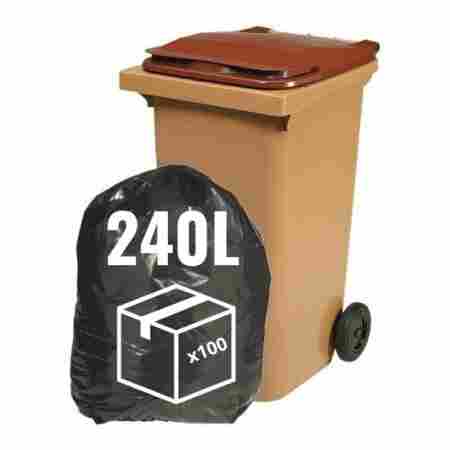 Sac poubelle 240 litres pour conteneur anti salissure